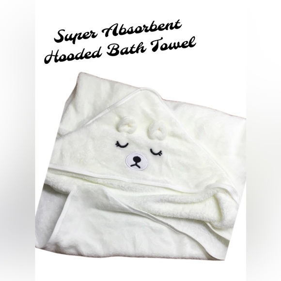 Boutique Other - Baby Animal Polar Bear Hooded Bath Towel